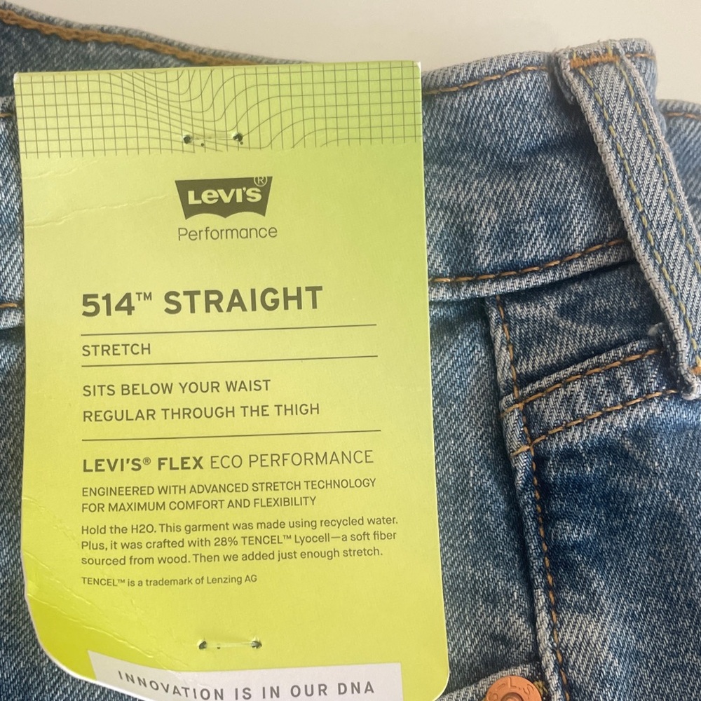 Levi's NWT  Performance 514 Straight Jeans in Blue